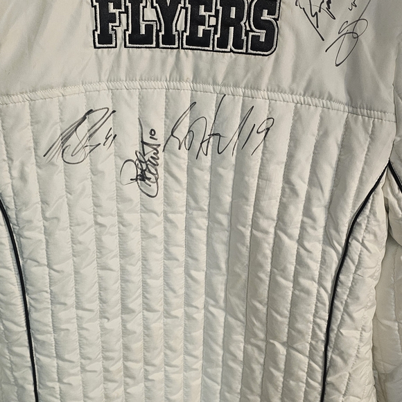 NHL Jackets & Blazers - NHL Flyers White Puffer Jacket